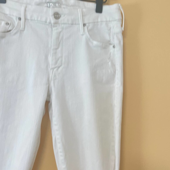 Mother The Looker Ankle Fray 27 Little Miss Innocent? White Skinny Jeans - Picture 4 of 8